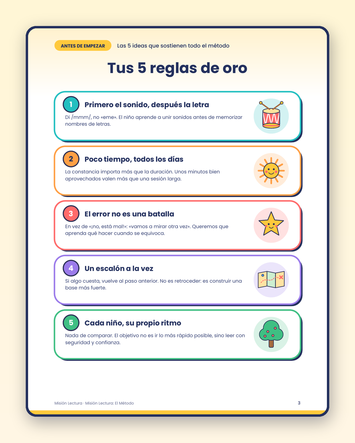 El Método: reglas de oro